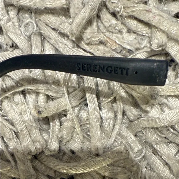 Serengetti Black Sunglasses with Brown Lenses Made in Italy - Picture 8 of 10